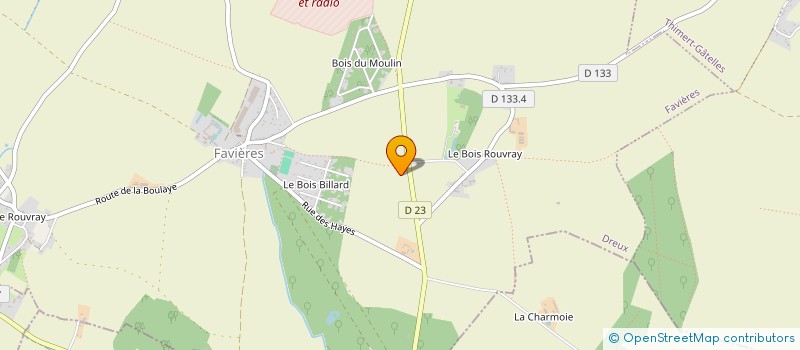 localisation de l'entreprise AMICALE DU CENTRE DE TRANSMISSIONS DE FAVIERES à FAVIERES