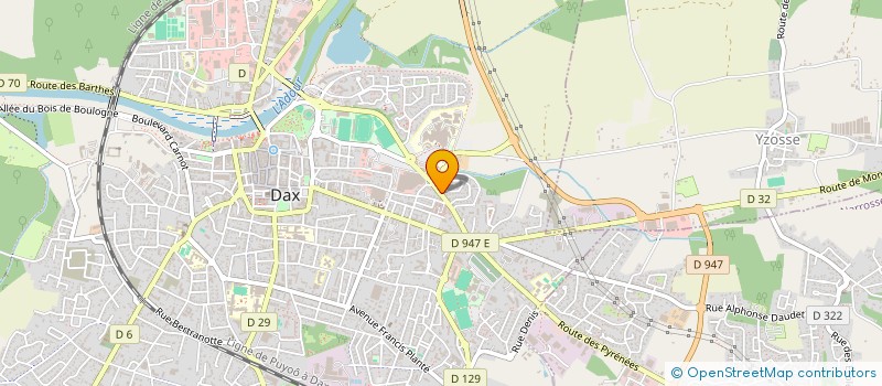 localisation de l'entreprise AMICALE DU CENTRE HOSPITALIER DE DAX à DAX