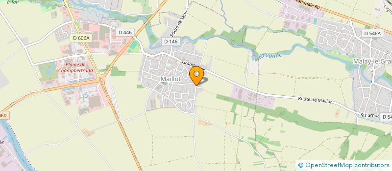 localisation de l'entreprise AMICALE DU CENTRE NATIONAL DE FORMATION MOTOCYCLISTE DE LA POLICE NATIONALE à SENS