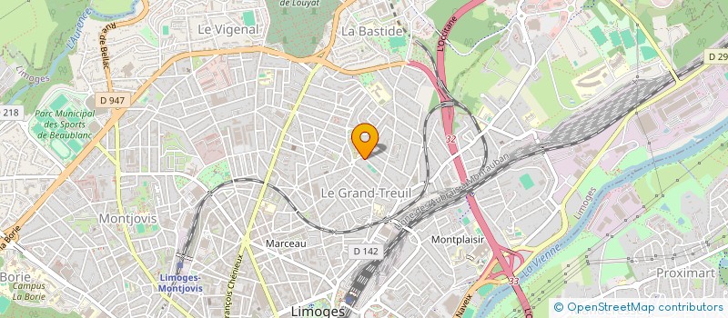 localisation de l'entreprise AMICALE DU CHAMP DORAT à LIMOGES