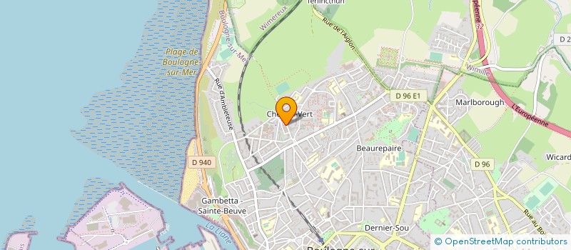 localisation de l'entreprise AMICALE DU CHEMIN VERT à BOULOGNE-SUR-MER