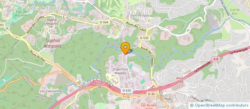 localisation de l'entreprise AMICALE DU CHIEN DE TRAVAIL D'ANTIBES (A.C.T.A. à ANTIBES
