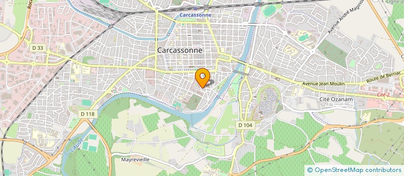 localisation de l'entreprise AMICALE DU CLUB DES VERTS DU 3EME RPIMA à CARCASSONNE