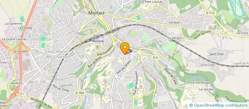 localisation de l'entreprise AMICALE DU COLLEGE DU CHATEAU DE MORLAIX à MORLAIX