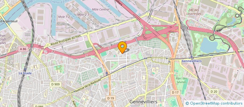 localisation de l'entreprise AMICALE DU COLLEGE GUY MOQUET à GENNEVILLIERS