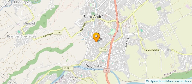 localisation de l'entreprise AMICALE DU COLLEGE MILLE ROCHES BIS  SAINT-ANDRE