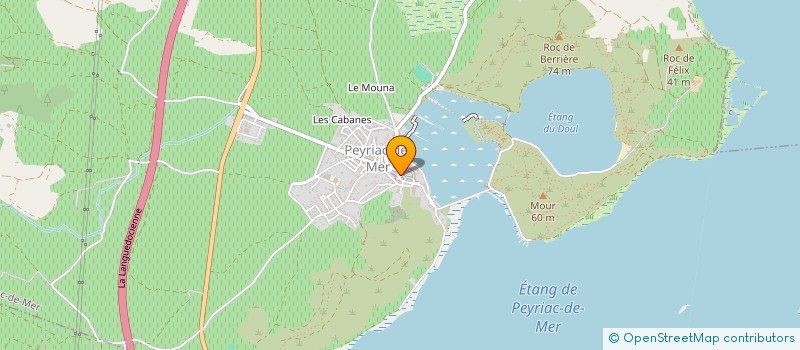 localisation de l'entreprise AMICALE DU COMITE COMMUNALE FEUX DE FORETS PEYRIAC DE MER - BAGES  PEYRIAC-DE-MER