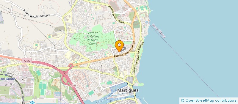 localisation de l'entreprise AMICALE DU COMITE DE FEUX DE FORETS DE MARTIGUES à MARTIGUES