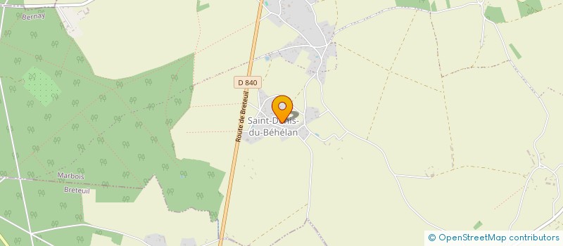 localisation de l'entreprise AMICALE DU COMITE DES FETES  BRETEUIL