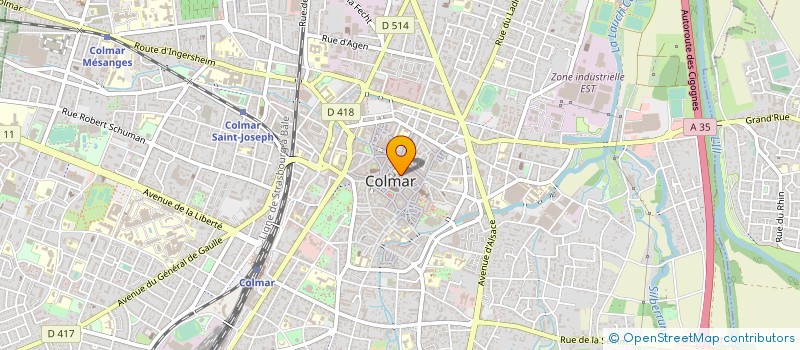 localisation de l'entreprise AMICALE DU CONSEIL DE PRUD'HOMMES DE COLMAR  COLMAR