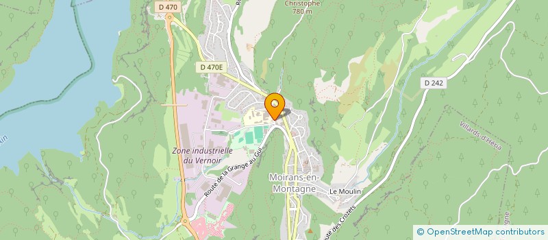 localisation de l'entreprise AMICALE DU CORPS DE SAPEURS-POMPIERS DE MOIRANS-EN-MONTAGNE  MOIRANS-EN-MONTAGNE