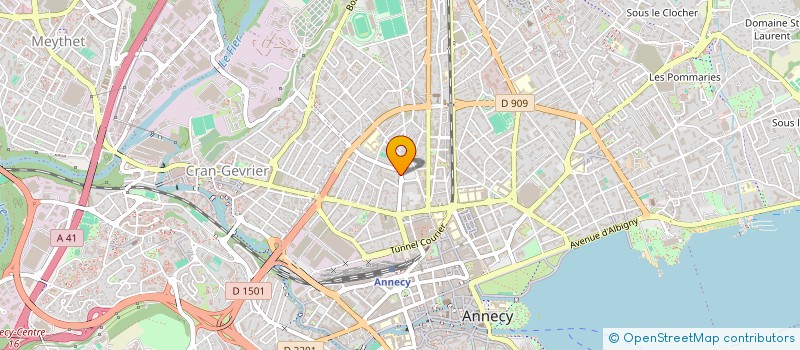 localisation de l'entreprise AMICALE DU CORPS DES SAPEURS-POMPIERS D'ANNECY à ANNECY