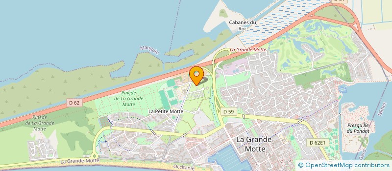 localisation de l'entreprise AMICALE DU CORPS DES SAPEURS POMPIERS DE LA GRANDE MOTTE  LA GRANDE-MOTTE