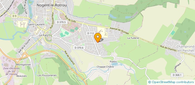 localisation de l'entreprise AMICALE DU CORPS DES SAPEURS POMPIERS DE NOGENT LE ROTROU à NOGENT-LE-ROTROU