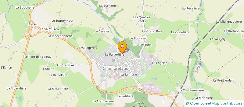 localisation de l'entreprise AMICALE DU DON DU SANG DE LA VERRIE à CHANVERRIE
