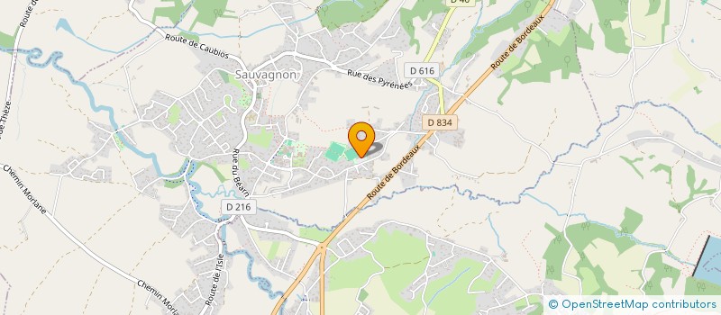 localisation de l'entreprise AMICALE DU FC LUY  SAUVAGNON