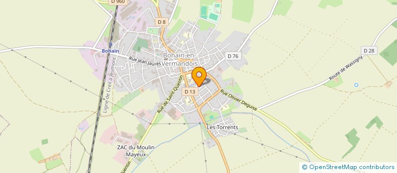 localisation de l'entreprise AMICALE DU FOYER-CLUB DU 3EME AGE à BOHAIN EN VERMANDOIS