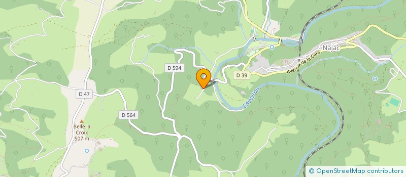 localisation de l'entreprise AMICALE DU GENIE RURAL  NAJAC