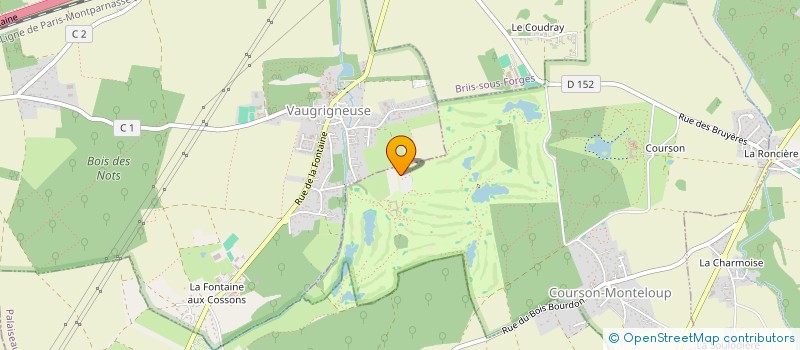 localisation de l'entreprise AMICALE DU GOLF DE COURSON  COURSON-MONTELOUP