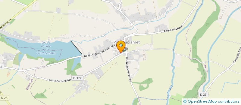 localisation de l'entreprise AMICALE DU JARDIN DES GRAVES  POUCHARRAMET