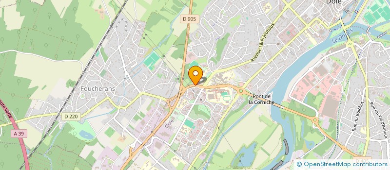 localisation de l'entreprise AMICALE DU LYCEE DUHAMEL à DOLE