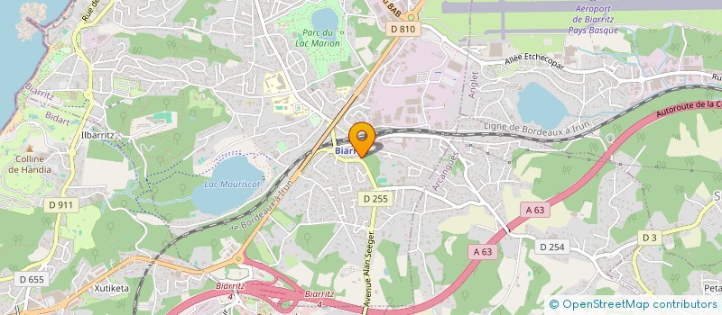 localisation de l'entreprise AMICALE DU MAQUIS D'ORNANO  BIARRITZ