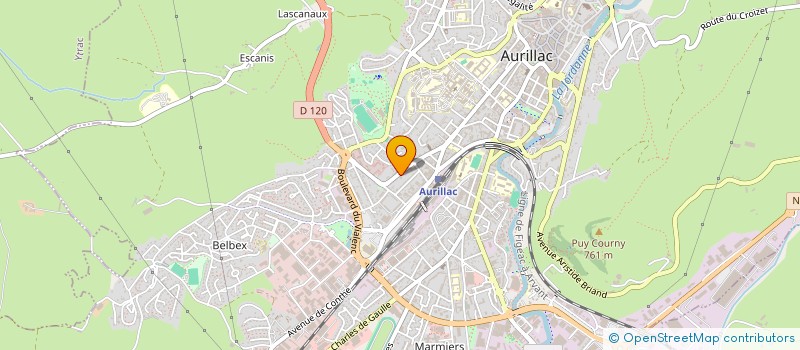 localisation de l'entreprise AMICALE DU MARCHE COUVERT  AURILLAC