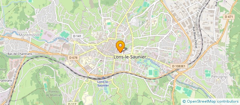 localisation de l'entreprise AMICALE DU PALAIS DE JUSTICE DE LONS LE SAUNIER à LONS-LE-SAUNIER