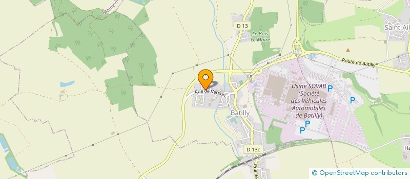 localisation de l'entreprise AMICALE DU PARADIS  BATILLY