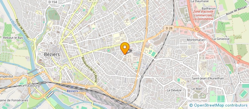 localisation de l'entreprise AMICALE DU PERS CITE SCOL JEAN MOULIN à BEZIERS