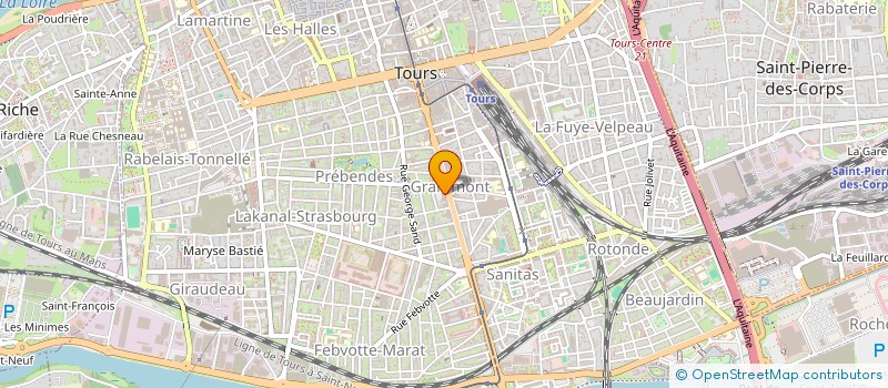 localisation de l'entreprise AMICALE DU PERSONNEL à TOURS