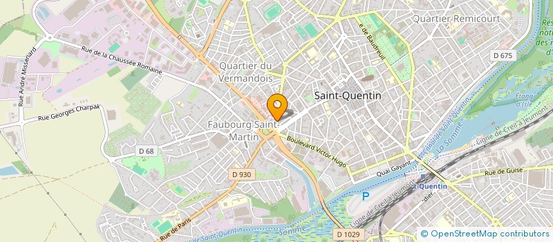 localisation de l'entreprise AMICALE DU PERSONNEL AISNE NOUVELLE à SAINT-QUENTIN