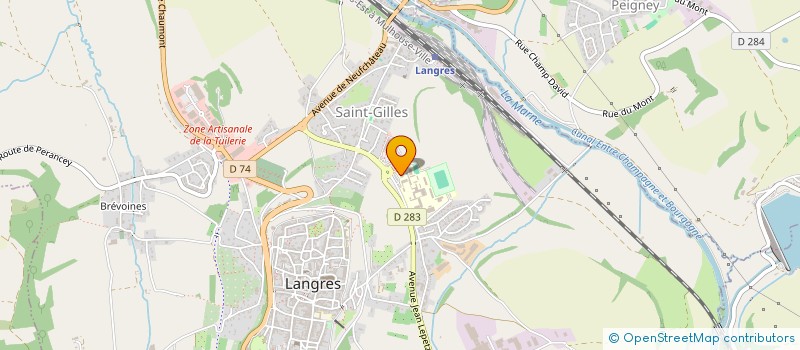 localisation de l'entreprise AMICALE DU PERSONNEL C E T à LANGRES