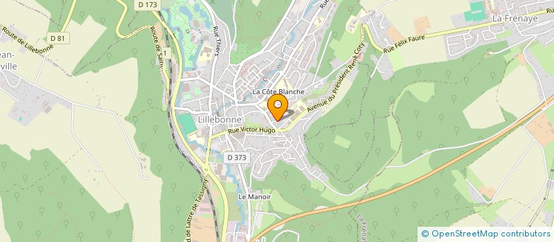 localisation de l'entreprise AMICALE DU PERSONNEL CAUX-VALLEE DE SEINE à LILLEBONNE