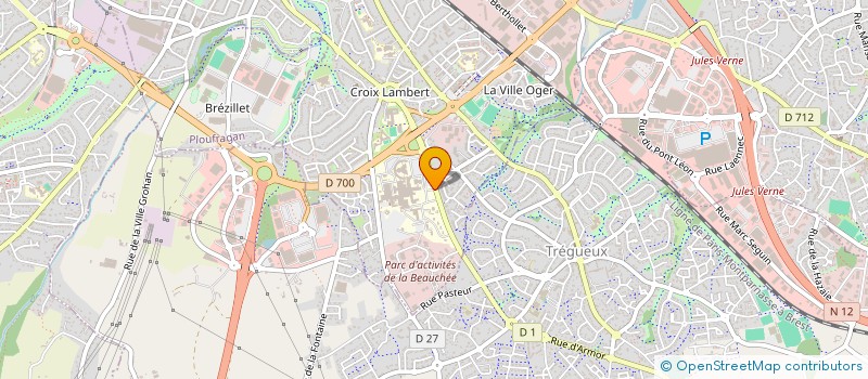 localisation de l'entreprise AMICALE DU PERSONNEL CENTRE HOSPITALIER à SAINT-BRIEUC
