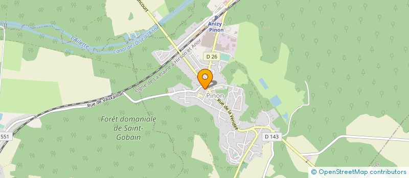localisation de l'entreprise AMICALE DU PERSONNEL COMMUNAL à PINON