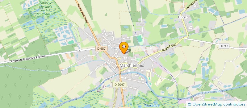 localisation de l'entreprise AMICALE DU PERSONNEL COMMUNAL  MARCHIENNES