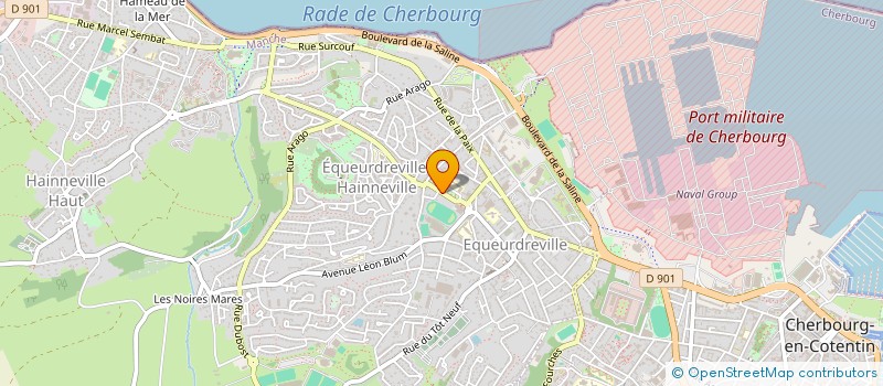 localisation de l'entreprise AMICALE DU PERSONNEL COMMUNAL  CHERBOURG-EN-COTENTIN