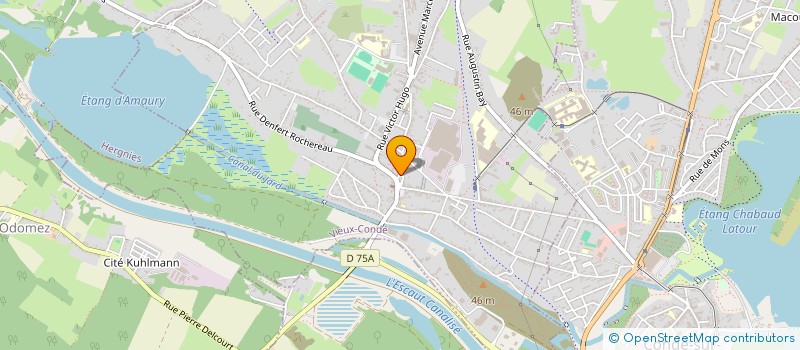 localisation de l'entreprise AMICALE DU PERSONNEL COMMUNAL  VIEUX-CONDE