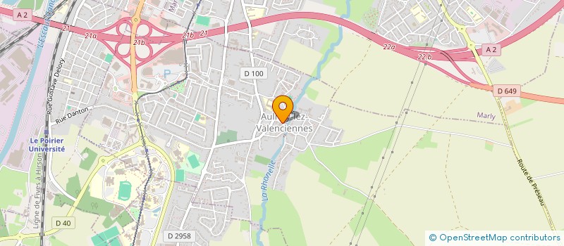 localisation de l'entreprise AMICALE DU PERSONNEL COMMUNAL  AULNOY-LEZ-VALENCIENNES