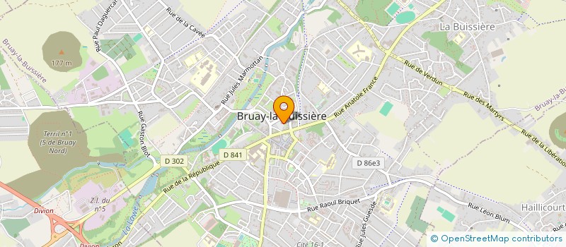 localisation de l'entreprise AMICALE DU PERSONNEL COMMUNAL à BRUAY-LA-BUISSIERE