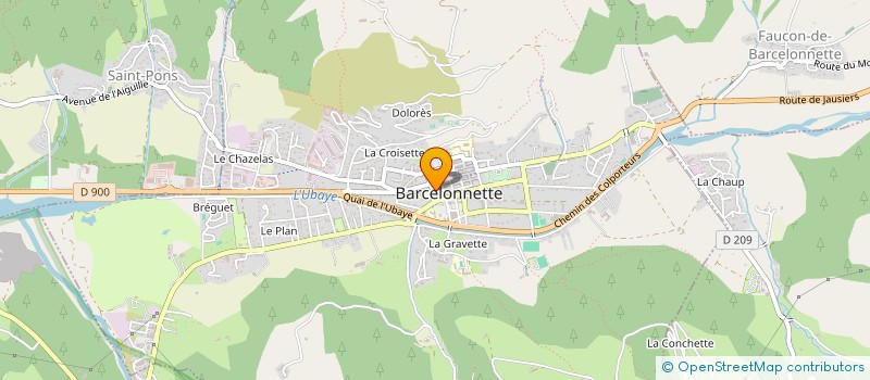 localisation de l'entreprise AMICALE DU PERSONNEL COMMUNAL  BARCELONNETTE