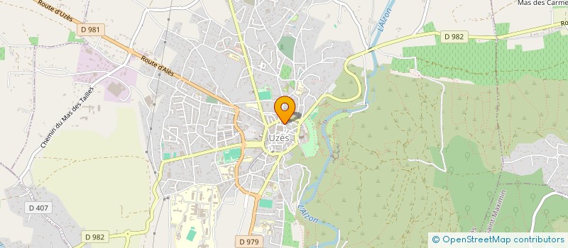 localisation de l'entreprise AMICALE DU PERSONNEL COMMUNAL.  UZES