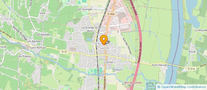 localisation de l'entreprise AMICALE DU PERSONNEL COMMUNAL CRECHOIS  CRECHES-SUR-SAONE