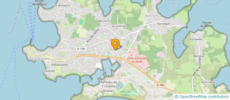 localisation de l'entreprise AMICALE DU PERSONNEL COMMUNAL D'ARZON  ARZON