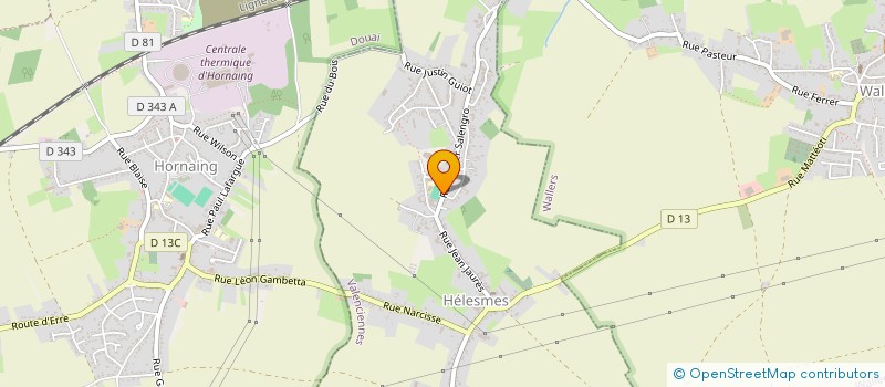 localisation de l'entreprise AMICALE DU PERSONNEL COMMUNAL D HELESMES  HELESMES