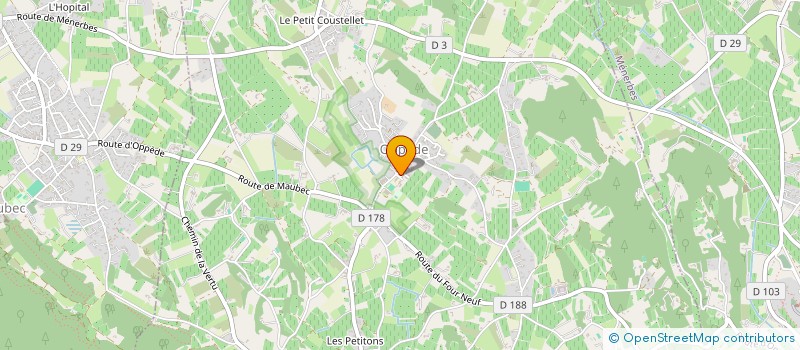 localisation de l'entreprise AMICALE DU PERSONNEL COMMUNAL D OPPEDE  OPPEDE