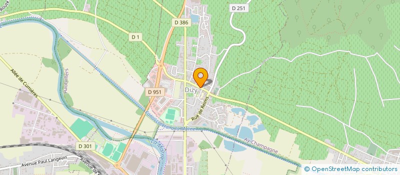 localisation de l'entreprise AMICALE DU PERSONNEL COMMUNAL DE DIZY  DIZY