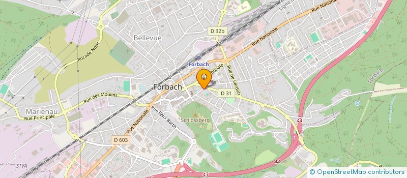 localisation de l'entreprise AMICALE DU PERSONNEL COMMUNAL DE FOLKLING-GAUBIVING  FOLKLING