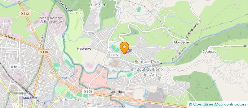 localisation de l'entreprise AMICALE DU PERSONNEL COMMUNAL DE LA MAIRIE DE PONT DE L'ARN  PONT-DE-LARN